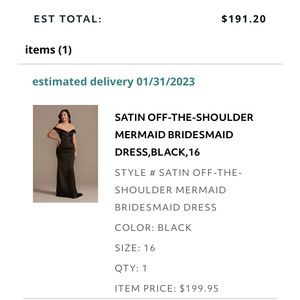 David’s Bridal dress worn 4hours as a bridesmaid in February.